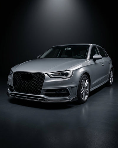 2014–2015 Audi A3 S-Line 8V Hatchback Front Lip Splitter – Carbon Fiber