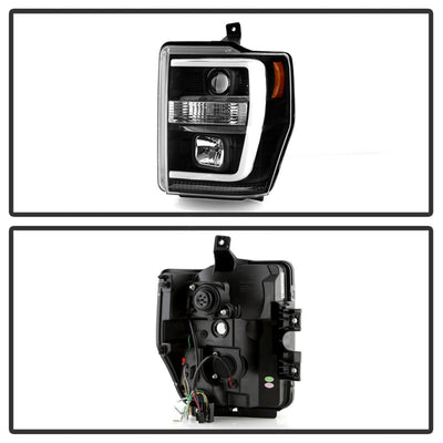 Spyder Ford F-250/350/450 08-10 V2 High-Power LED Headlights-Switch Back-Black PRO-YD-FS08PL-SBLB-BK 5087751