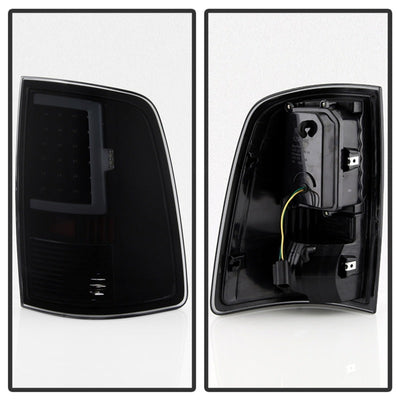 SPYDER xTune 13-18 Dodge Ram 1500 (LED Model Only) LED Tail Lights - Blk Smk (ALT-ON-DRAM13V2-LBLED-BSM) 9041020