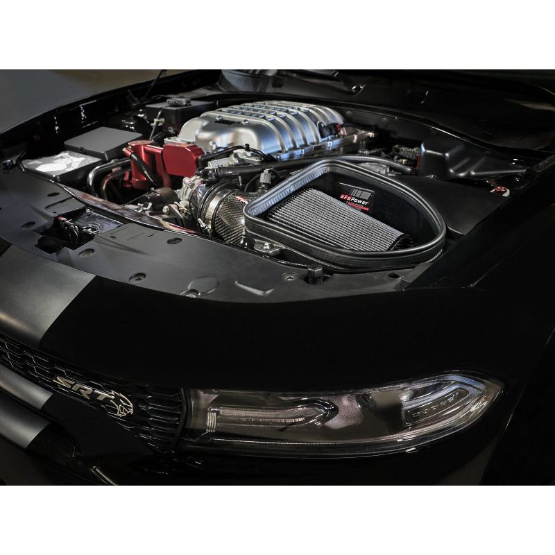 aFe Dodge Charger SRT Hellcat Redeye 21-23 V8-6.2L Track Series Stage-2 Carbon Fiber Intake System