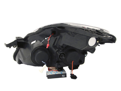 Anzo 2008-2009 Nissan Altima Projector Headlights w/ Halo Black (CCFL)