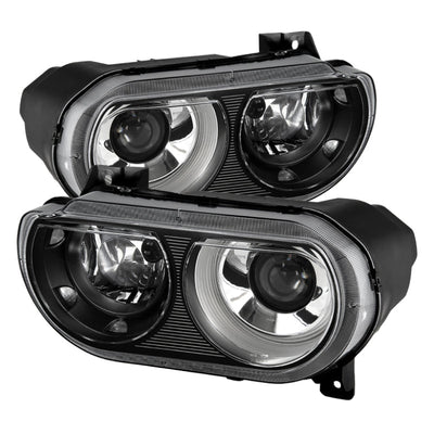 SPYDER Xtune Dodge Challenger 08-14 Xenon Hid Model Only Projector Headlamps Black HD-JH-DCHAL08-HID-BK 9027277