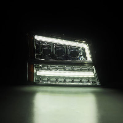 AlphaRex 03-06 Chevy Silverado 1500/2500HD/3500HD/Avalanche Chrome NOVA LED Proj Headlights 880255 *Discontinued