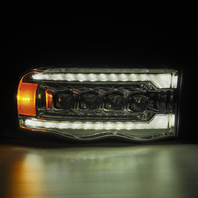 AlphaRex 02-05 Dodge Ram NOVA-Series LED Projector Headlights Chrome