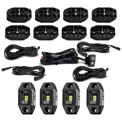 Borne Off-Road Rock Light (Kit of 4) Short Harness BNLT-RL-4A