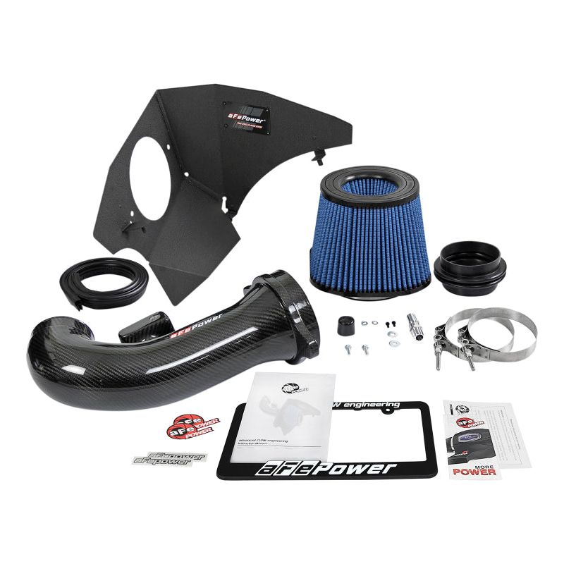 aFe 19-20 GM Trucks 5.3L/6.2L Track Series Carbon Fiber Cold Air Intake System With Pro 5R Filters