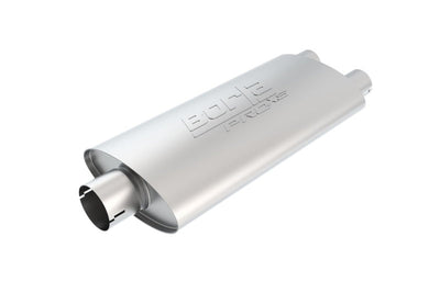 Borla Universal Center/Dual Oval 3in In / 2.5in Out 19in x 4in x 9.5in Notched PRO-XS Muffler 400487