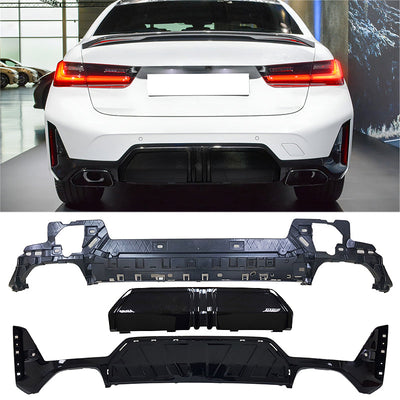 2023-2024 BMW G20 3-Series M340i MP Style Rear Diffuser Gloss Black