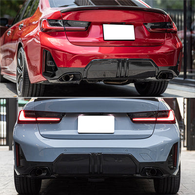 2023-2024 BMW G20 3-Series M340i MP Style Rear Diffuser Gloss Black