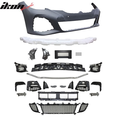 2019-2022 BMW G20 Sedan M-Tech Black Front Rear Bumper Side Skirts
