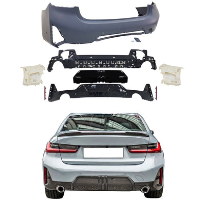 2023-2024 BMW G20 3-Series LCI 330i M-P Style Rear Bumper Cover Set
