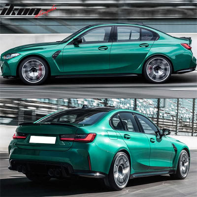 2019-2023 BMW G20 M3 Style Front Rear Bumper Retangular Tip&Side Skirt