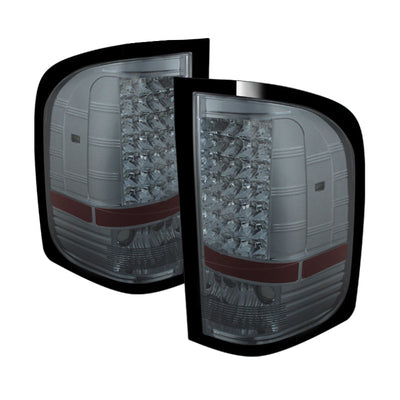 SPYDER Xtune Chevy Silverado 07-13 LED Tail Lights Smoke ALT-JH-CS07-LED-SM 5073723