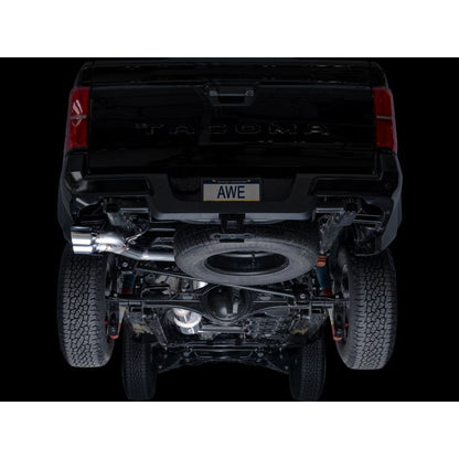 AWE Exhaust - 2024+ Toyota Tacoma Dual Chrome Silver Tips