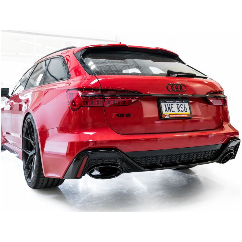 AWE Tuning 21-23 Audi C8 RS6/RS7 SwitchPath Cat-back Exhaust - Diamond Black Tips