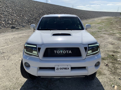 AlphaRex 05-11 Toyota Tacoma PRO-Series Halogen Projector Headlights Alpha-Black