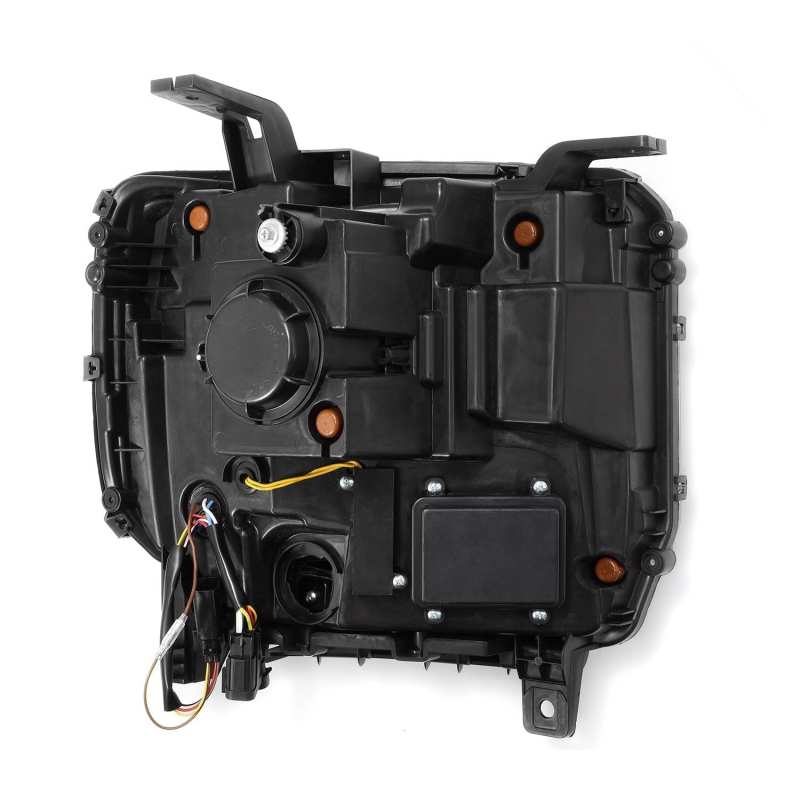 AlphaRex 14-18 GMC Sierra PRO-Series Halogen Projector Headlights Black