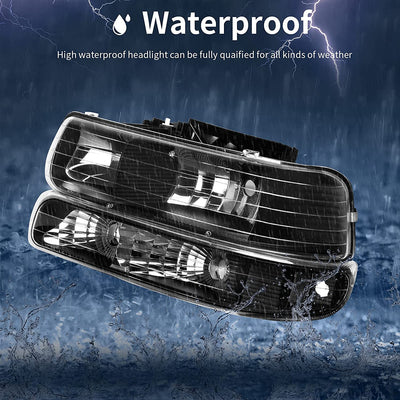 NTXGLOW Headlight Assembly (1999–2002 Chevrolet Silverado & 2000–2006 Tahoe / Suburban)