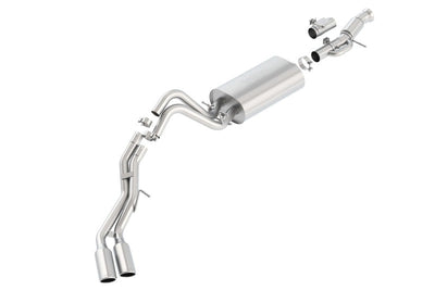 Borla Touring Cat Back 15-16 GMC Denali 6.2L V8 2.75in, 2.25in Dual Same Side Exit 4in Tips Exhaust 140559