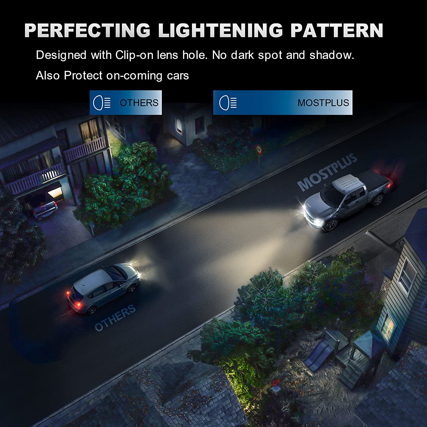 Mostplus Headlight Assembly Compatible With Chevy Chevrolet Silverado 1500 2500 3500 Black Housing Clear Lens Amber Reflector