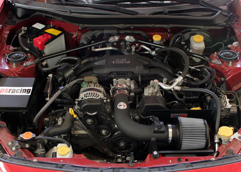 HPS Performance HPS Shortram Air Intake Kit 2012-2017 Toyota GT 86, Includes Heat Shield, 827-548