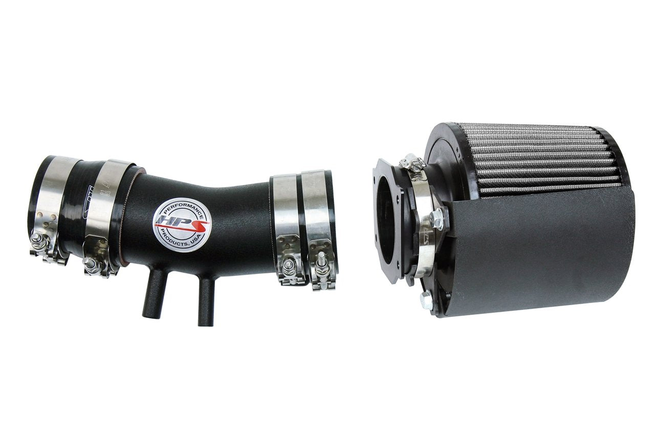 HPS Performance HPS Shortram Air Intake Kit 2000-2004 Nissan Xterra 3.3L V6 Non Supercharged, Includes Heat Shield, 827-604