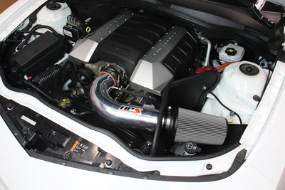 HPS Performance HPS Shortram Air Intake Kit 2010-2015 Chevy Camaro SS 6.2L V8, Includes Heat Shield, 827-607