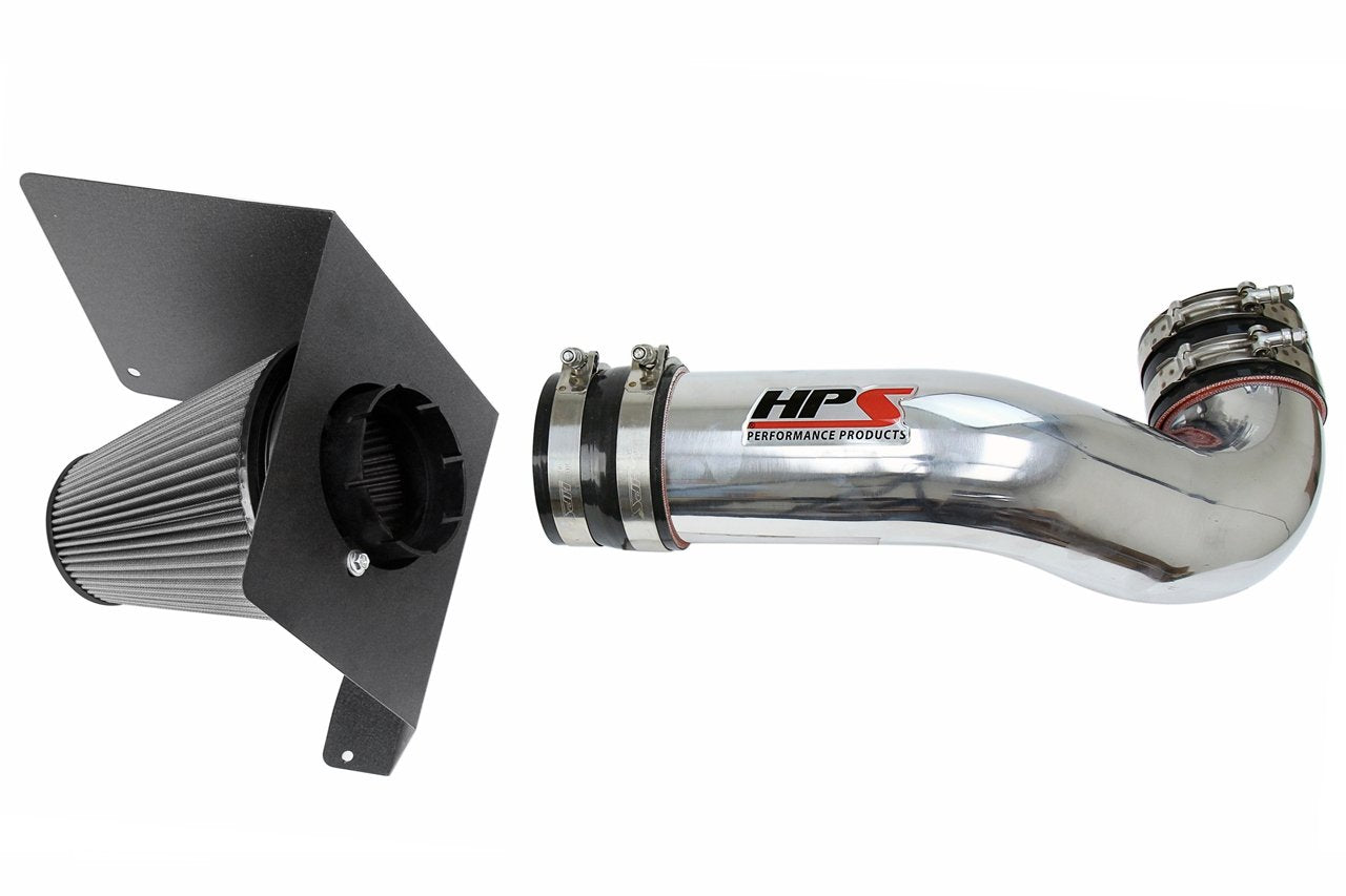 HPS Performance HPS Shortram Air Intake Kit 2007-2008 GMC Yukon 4.8L 5.3L 6.0L 6.2L V8, Includes Heat Shield, 827-622