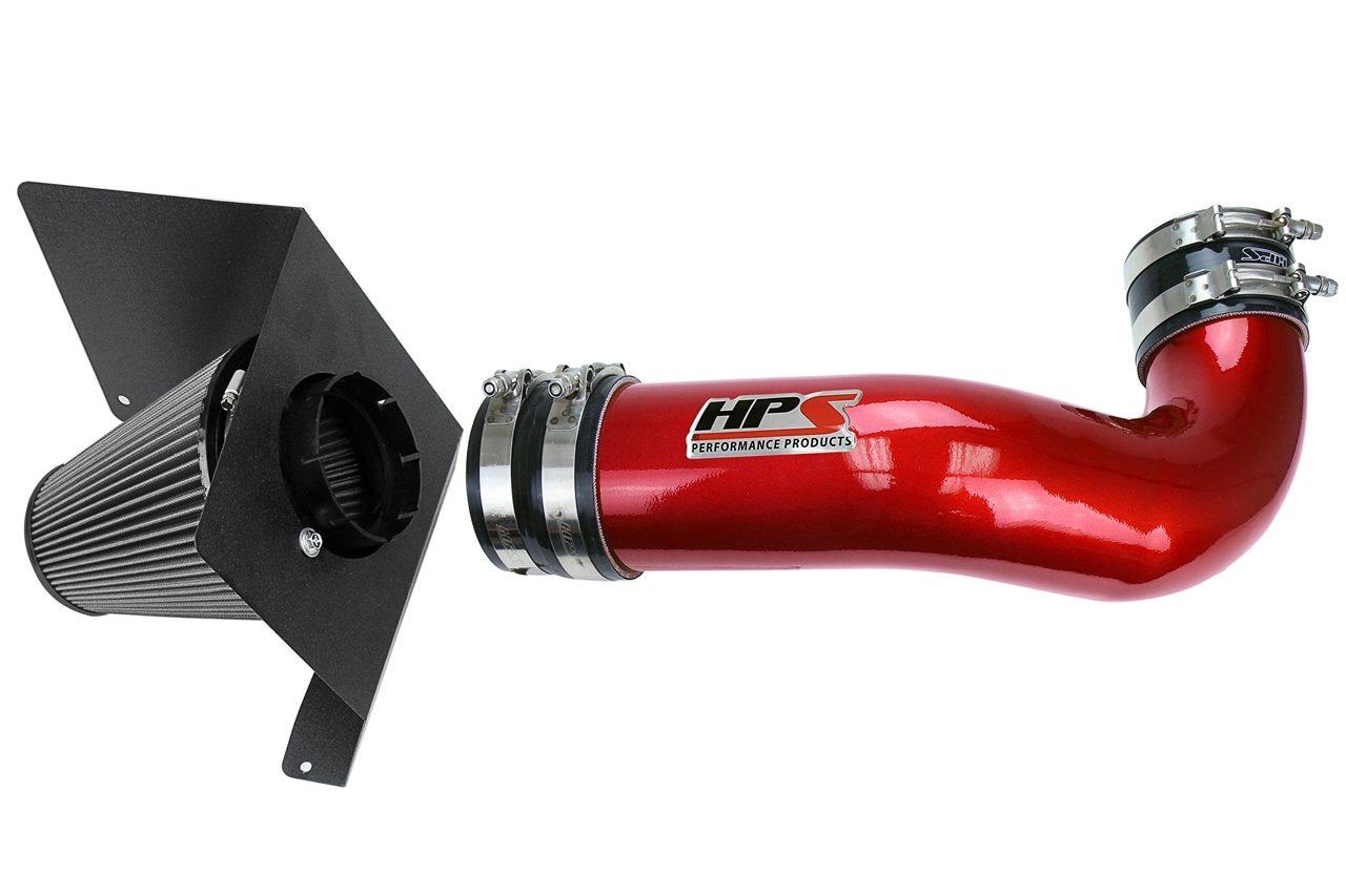 HPS Shortram Air Intake Kit 2007-2009 Chevy Cheyenne 2500 5.3L V8, Includes Heat Shield, 827-622