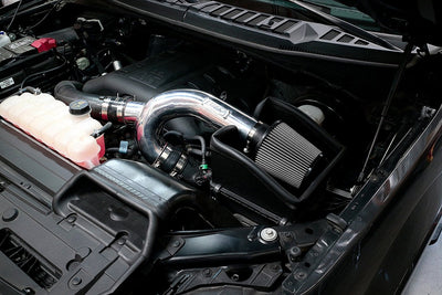 HPS Shortram Air Intake Kit 2015-2018 Ford F150 2.7L Ecoboost Turbo, Includes Heat Shield, Polish