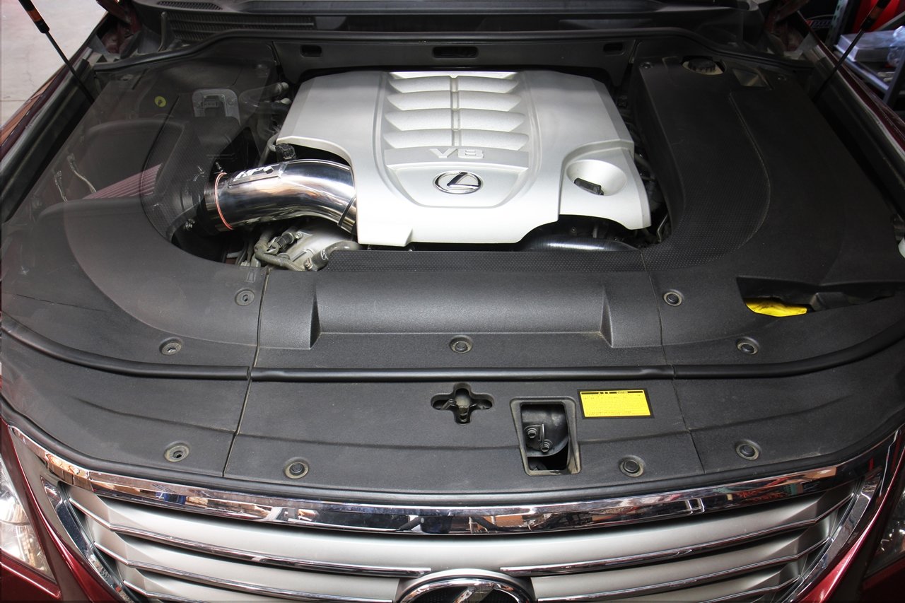 HPS Performance HPS Shortram Air Intake Kit 2008-2020 Lexus LX570 5.7L V8, Includes Heat Shield, 827-635