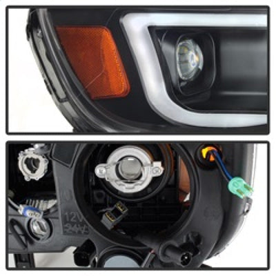 SPYDER xTune Chevy Colorado 15-17 Halogen Only Projector Headlights - DRL - Black PRO-JH-CCO04-LBDRL-BK 9039287