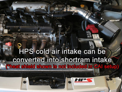 HPS Performance HPS Cold Air Intake Kit 2002-2006 Nissan Altima 2.5L 4Cyl, Converts to Shortram, 837-570