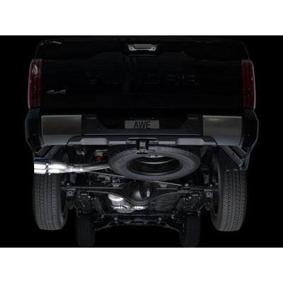 AWE 0FG Exhaust for 3rd Gen Toyota Tundra - Dual Chrome Silver Tips