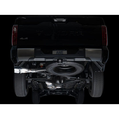 AWE 0FG Exhaust for 3rd Gen Toyota Tundra - Dual Chrome Silver Tips