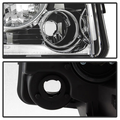 SPYDER xTune 05-10 Dodge Charger 4pc OEM Style Halogen Headlights w/Corner - Chrome (HD-JH-DCH05-SET-C) 9042393