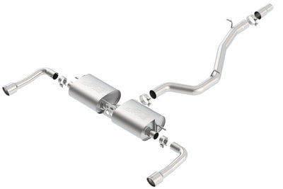 Borla 14-16 Audi A3 Quattro 2.0L Turbo AT/MT RWD 4DR S-Type Cat-Back Exhaust Single Split Rear Exit 140682