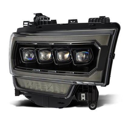 AlphaRex 19-22 Ram 2500/3500/4500/5500 NOVA-Series LED Projector Headlights Alpha-Black