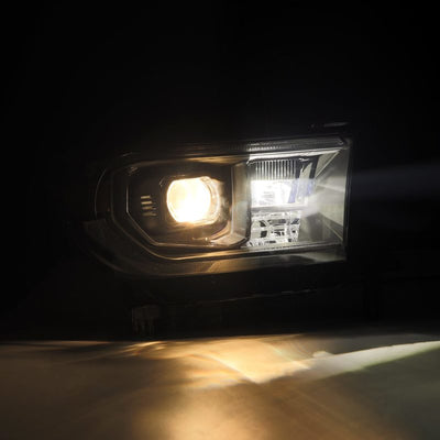 AlphaRex 07-13 Toyota Tundra/08-17 Toyota Sequoia MK II LUXX-Series LED Projector Headlights Black (With Level Adjuster)