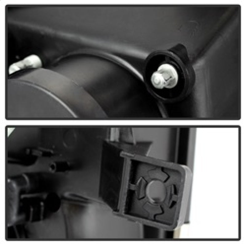 Spyder Ford F150 13-14 Projector Factory Xenon Model- Light Bar DRL Blk PRO-YD-FF15013-LBDRL-HID-BK