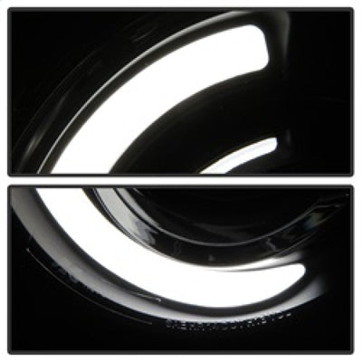 SPYDER xTune 15-17 Jeep Renegade Light Bar DRL Projector Headlights -Black (PRO-JH-JREN-LBDRL-BK) 9039720