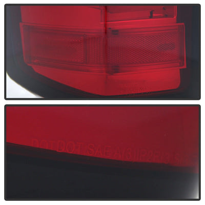 Spyder Chevy 1500 14-16 Light Bar LED Tail Lights Red Clear ALT-YD-CS14-LBLED-RC