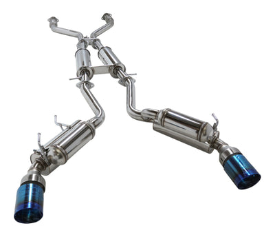 HKS Dual Hi-Power Ti Titanium Tip Exhaust 370Z