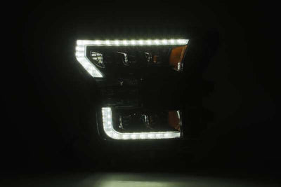 AlphaRex 15-17 Ford F150 / 17-20 F150 Raptor NOVA-Series LED Projector Headlights Alpha-Black