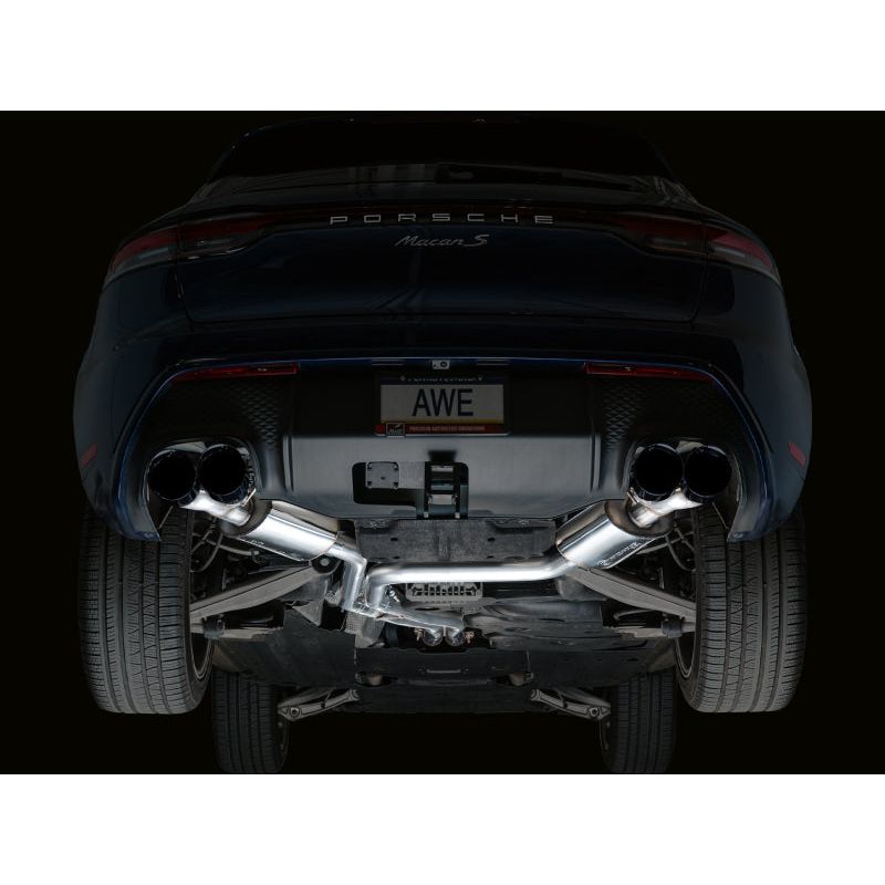 AWE Tuning 19-21 Porsche Macan 3.0T/2.9TT Touring Edition Catback Exhaust w/ Diamond Black Tips