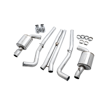 AWE Tuning 2015+ Dodge Charger 6.4L/6.2L SC Non-Resonated Touring Edition Exhaust - Silver Tips