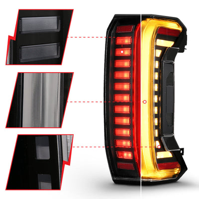 ANZO 22-24 Toyota Tundra (Does Not Fit LED Seq. Models) Z-Series Full LED Tail Lights - Pair 311454X
