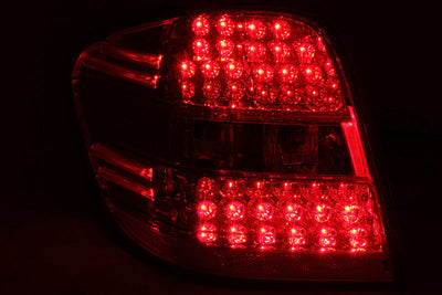 Anzo 2006-2007 Mercedes Benz M Class W164 LED Tail lights Red/Clear