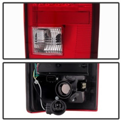 SPYDER Xtune Dodge Ram 02-06 1500 / Ram 2500/3500 03-06 LED Tail Light Red Clear ALT-JH-DR02-LED-RC 5072993
