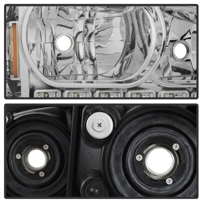 SPYDER Xtune Dodge Charger 06-10 1Pc LED Crystal Headlights Chrome HD-ON-DCH05-1PC-LED-C 5017628